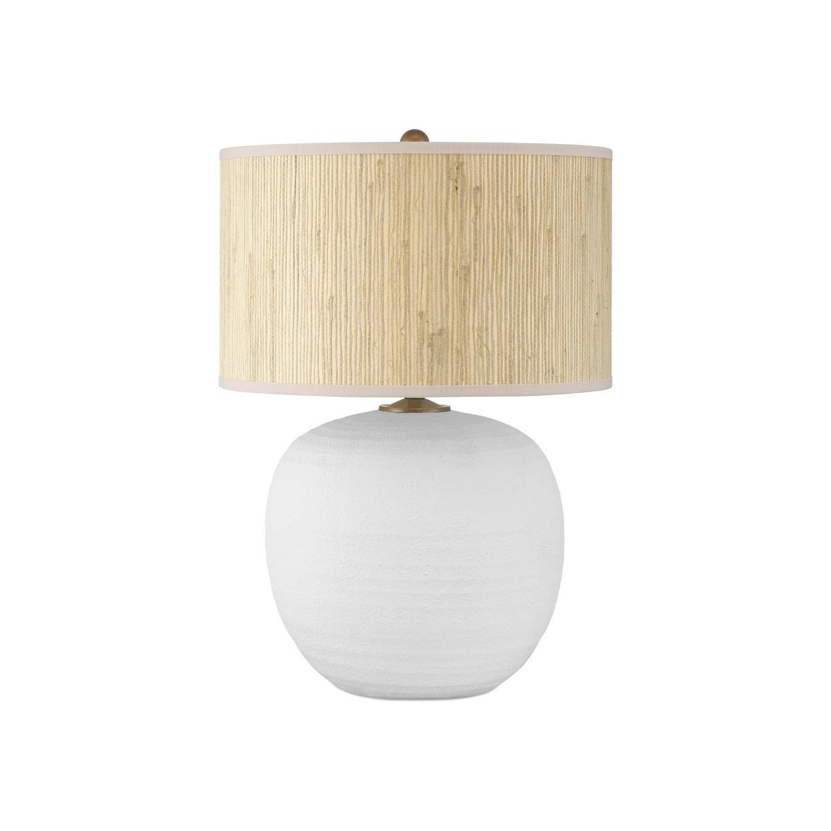 Zena White Table Lamp One Light Table Lamp