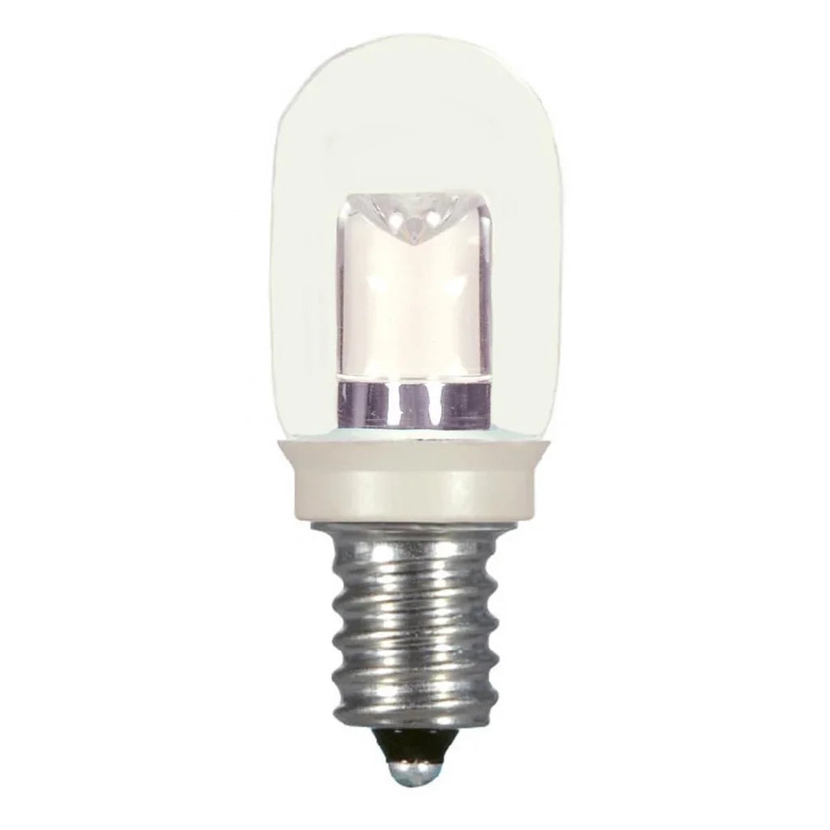 0.8 Watt LED – T6 – Clear – 2700K – Candelabra base – 120 Volt – Carded – 12-Pack
