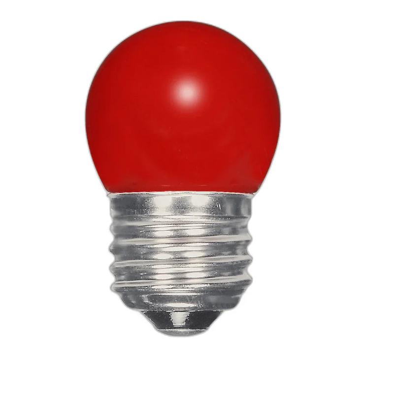 1.2W LED – S11 – Ceramic Red – Medium base – 120V – Card