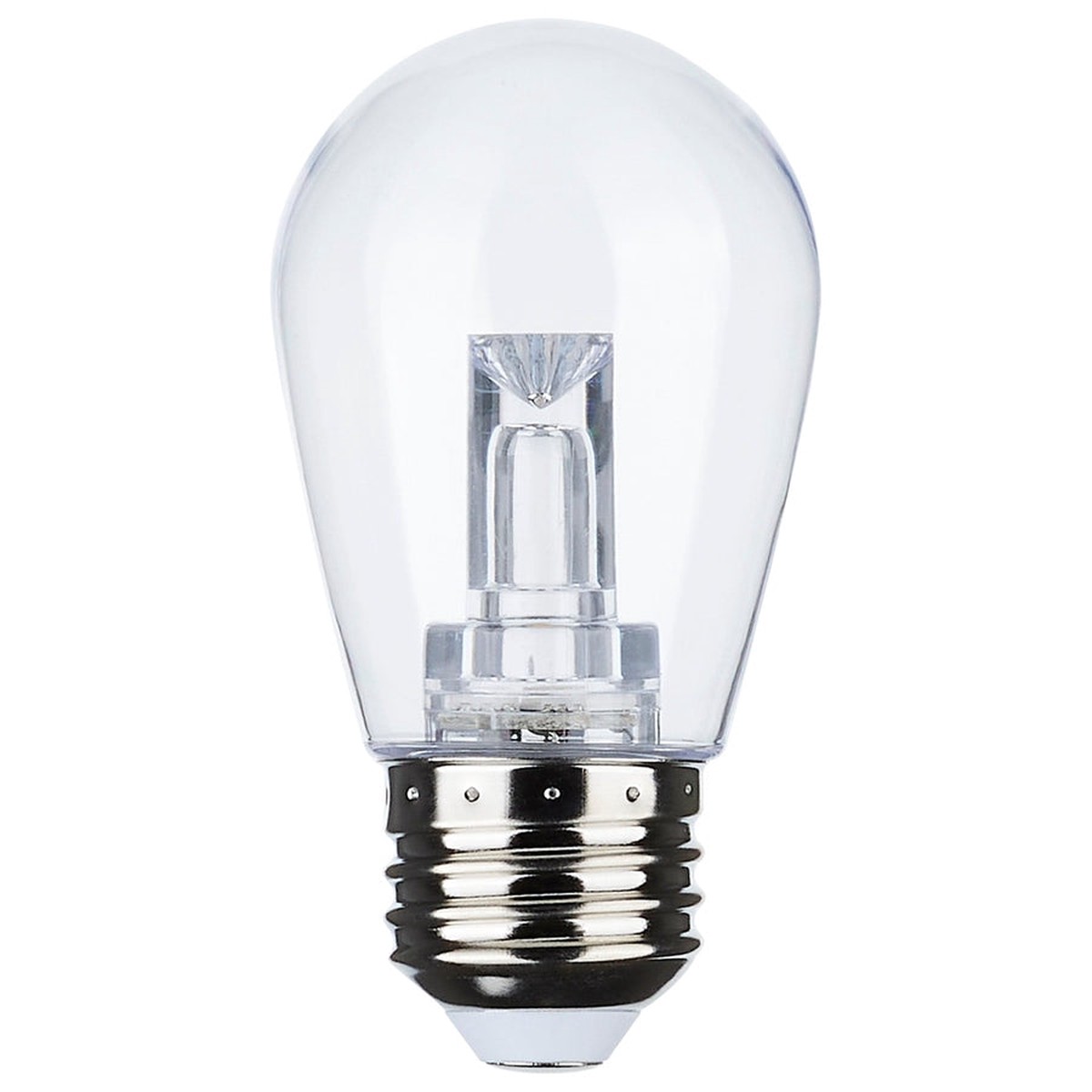 1 Watt – S14 LED Filament – Red Transparent Glass Bulb – E26 Base – 120V – Non-Dimmable – Pack of 2