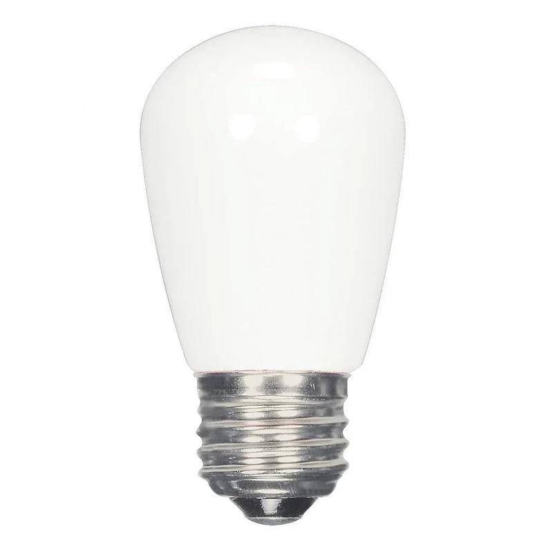 1.4 Watt LED – S14 – White – 2700K – Medium base – 120 Volt – Carded – 12-Pack