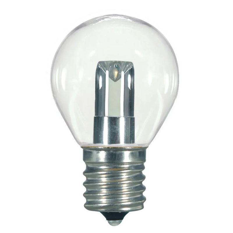 1 Watt LED – S11 – Clear – 2700K – Intermediate base – 120 Volt – Carded – 12-Pack