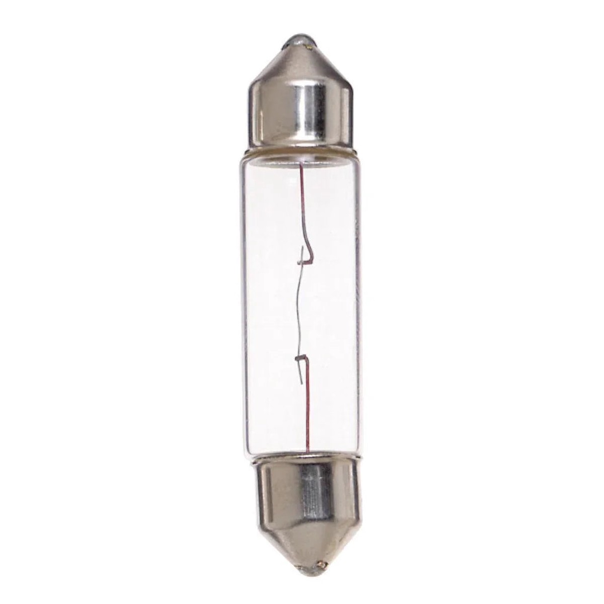 10 Watt miniature – T3 1/4 – 200 Average rated hours – Festoon base – 12 Volt – 10-Pack