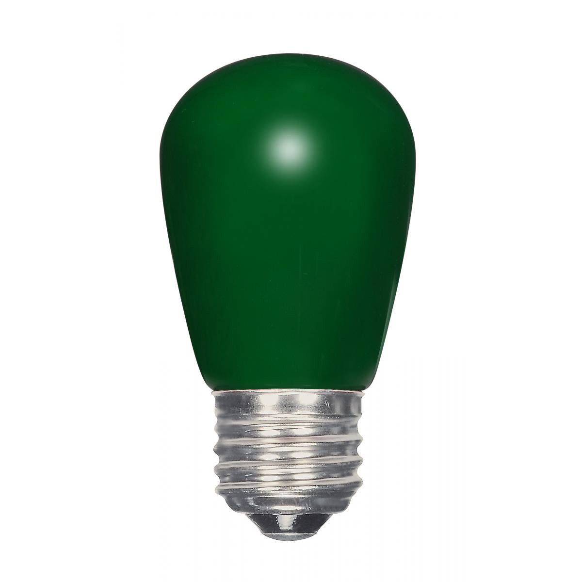 1.4 Watt LED – S14 – Ceramic Green – Medium base – 120 Volt – Carded – 48-Pack