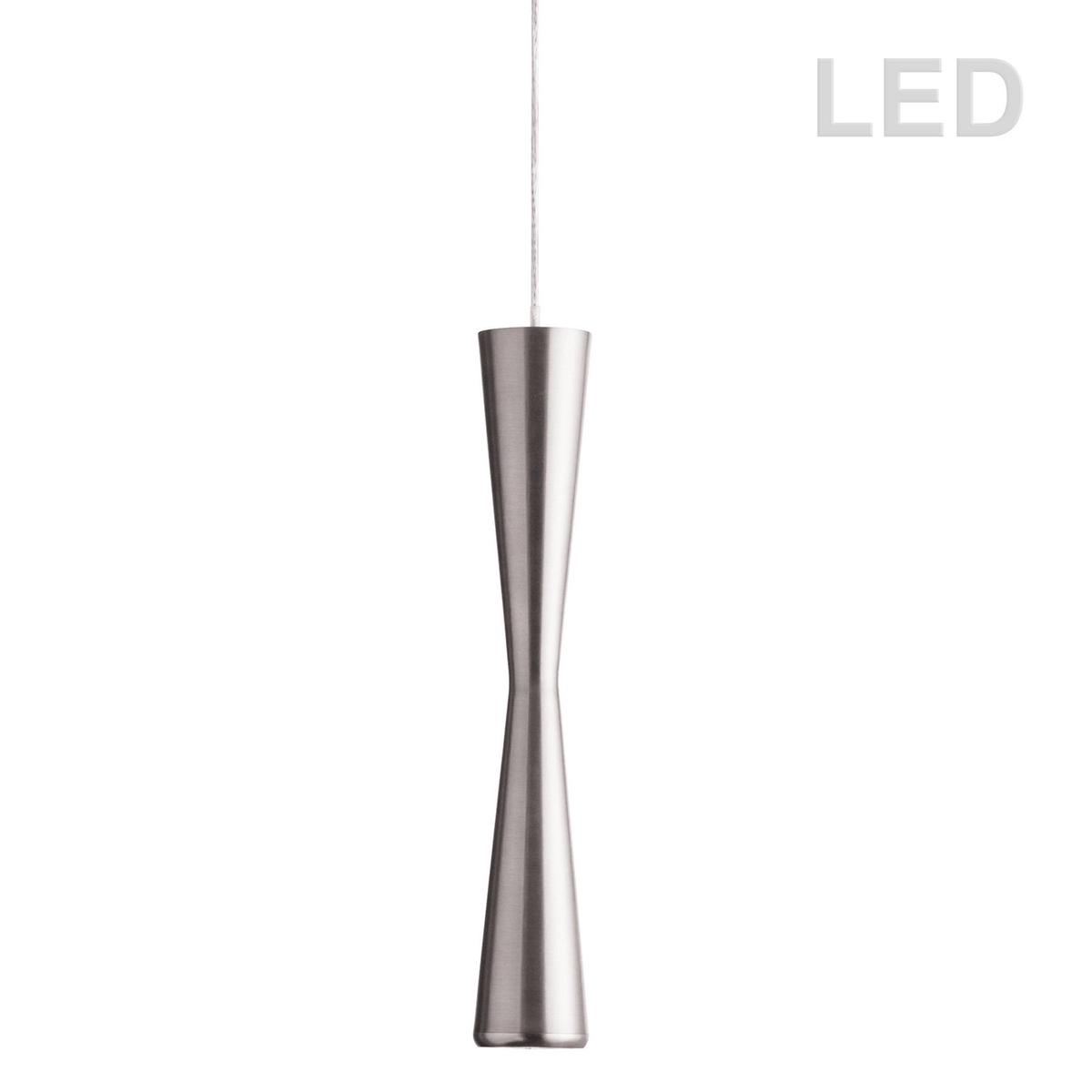 1-light 5w Satin Chrome LED Cord Pendant