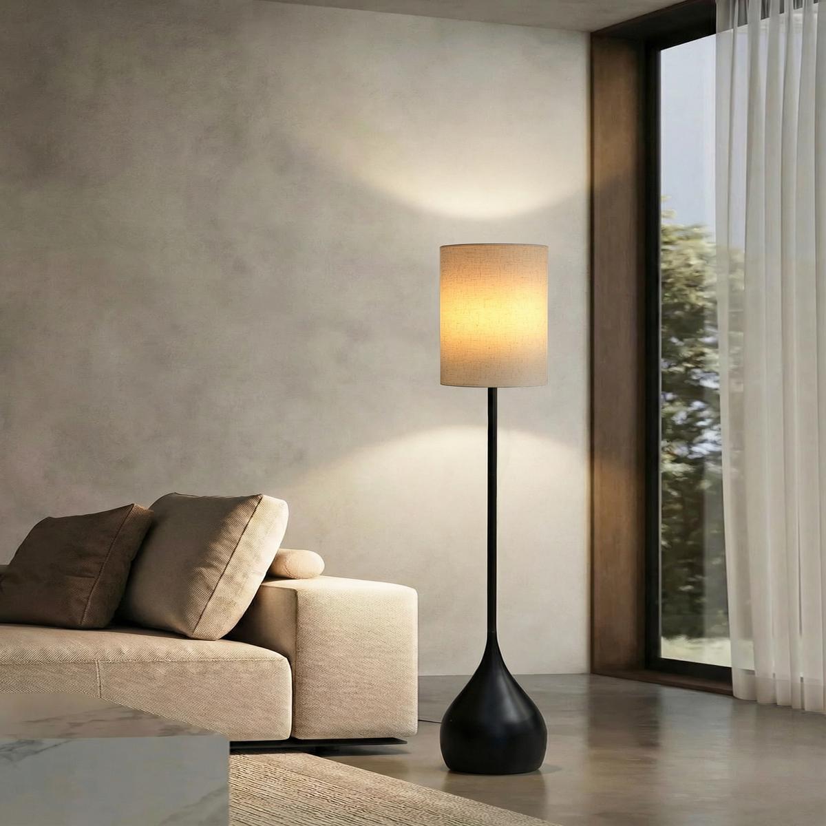 Zeno Black Floor Lamp