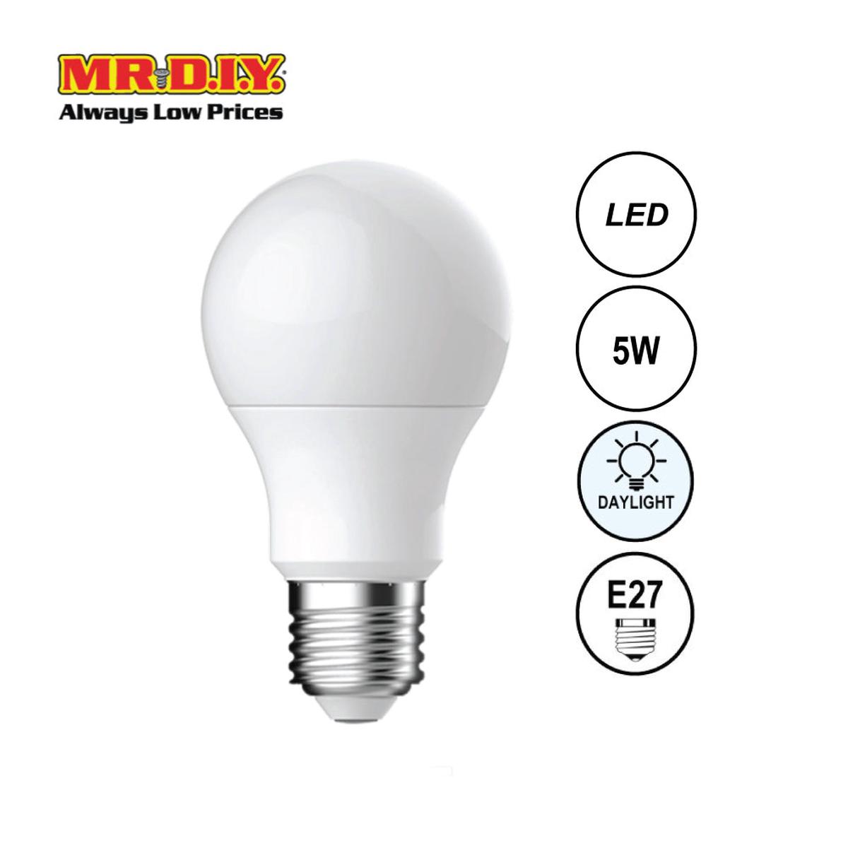(MrDiy) Led A60 Bulb Daylight E27 (5W)