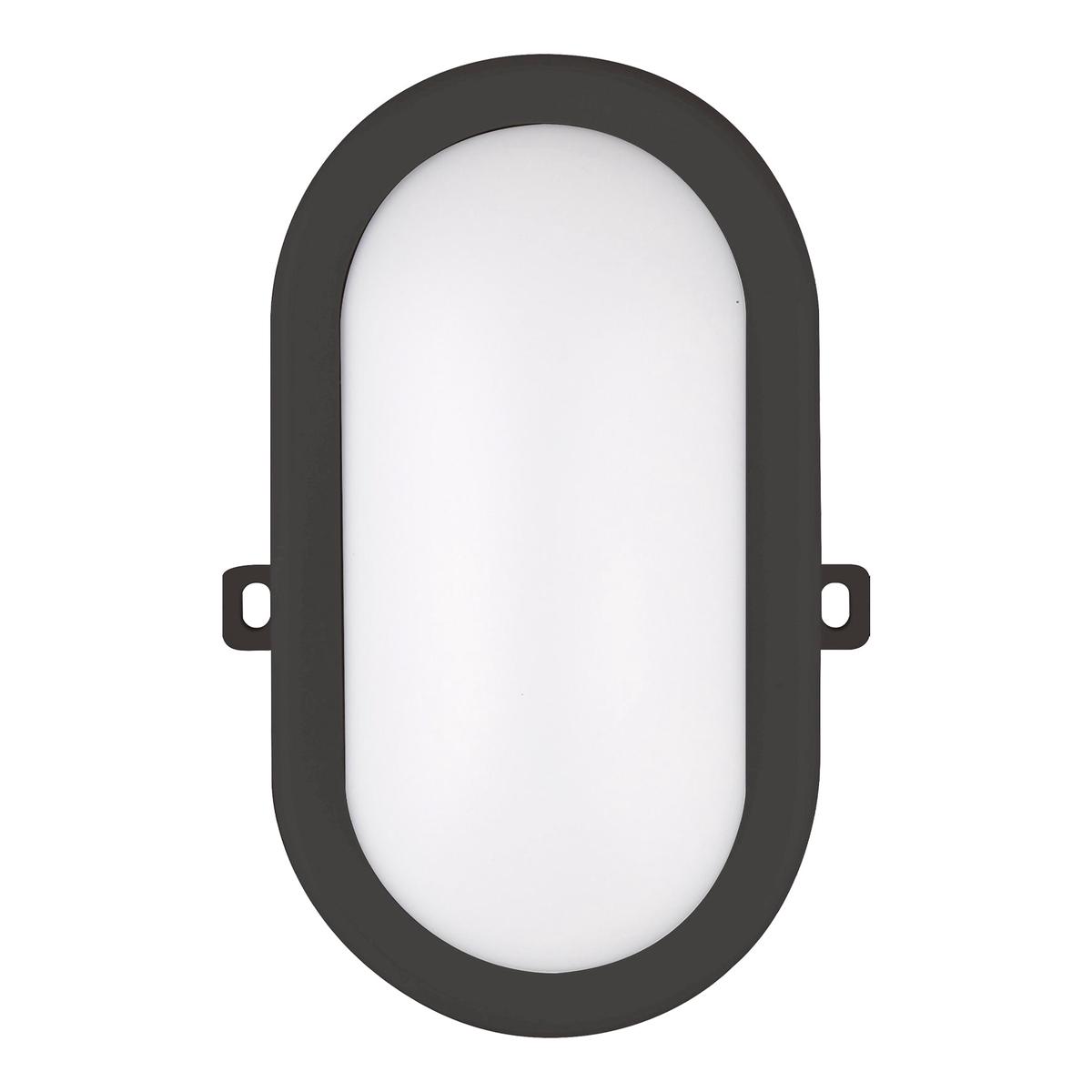 Bailey – 139760 – LED Bulkhead Basic 12W 910lm 3000K Oval Black