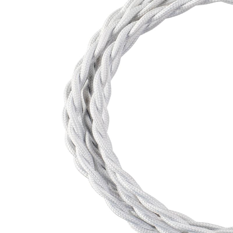 Bailey – 140309 – Textile Cable Twisted 2C 3M White