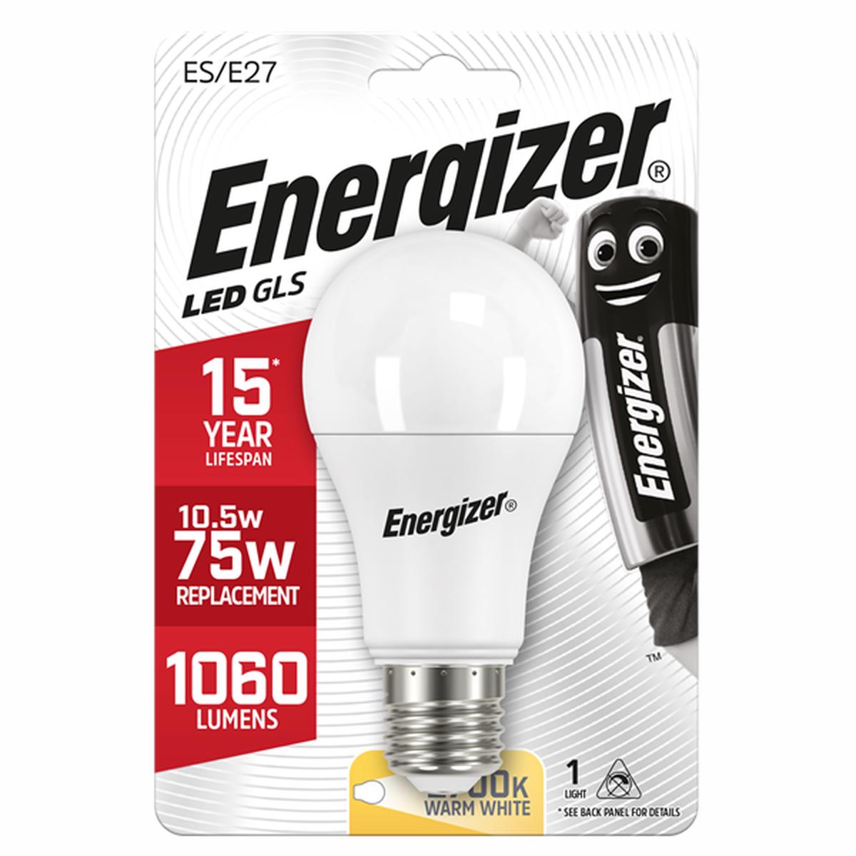 Energizer 9.5W (75W) E27 GLS LED Light Bulb | 1792-22