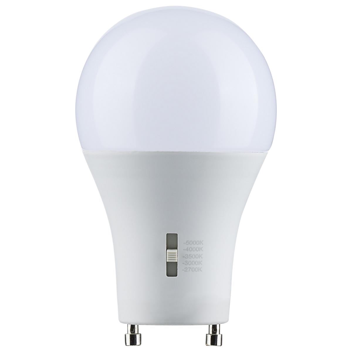 12 Watt LED Dimmable A19 Color Selectable GU24 Light Bulb 2700/3000/3500/4000/5000K