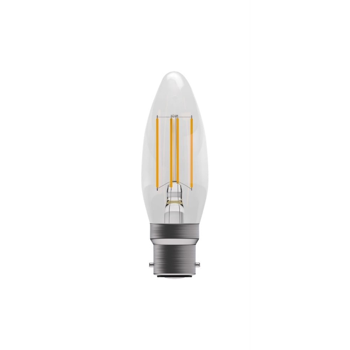 4W B22 / BC 2700K Warm White Clear Filament Candle Dimmable (1 X BULB) – Non-Returnable