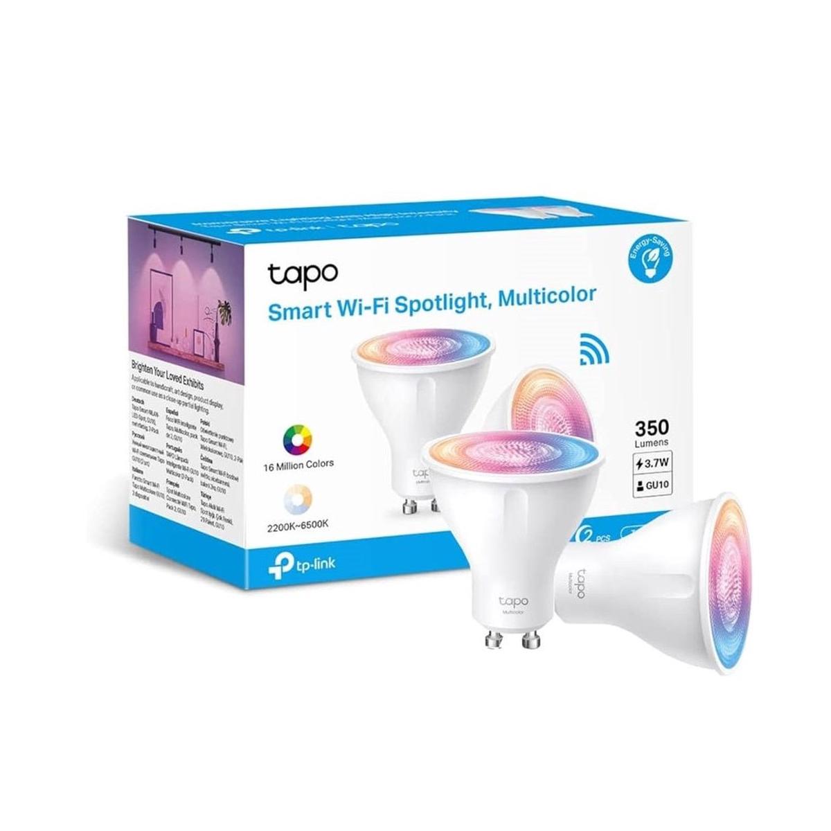 TP-Link Tapo L630 Smart Wi-Fi Spotlights, Multicolour, 2-Pack