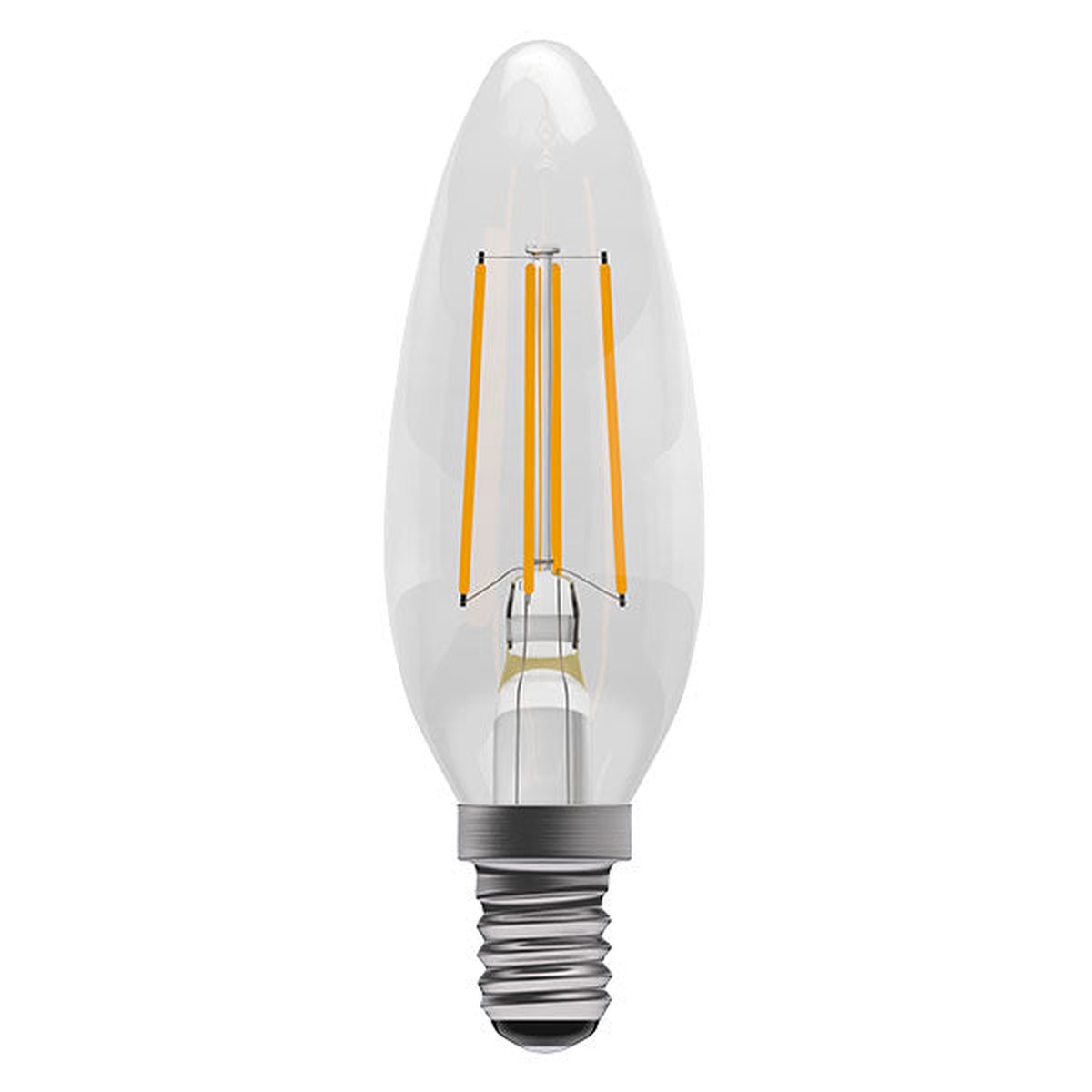 4W E14 / SES 4000K Cool White Clear Filament Candle Dimmable (1 X BULB) – Non Returnable