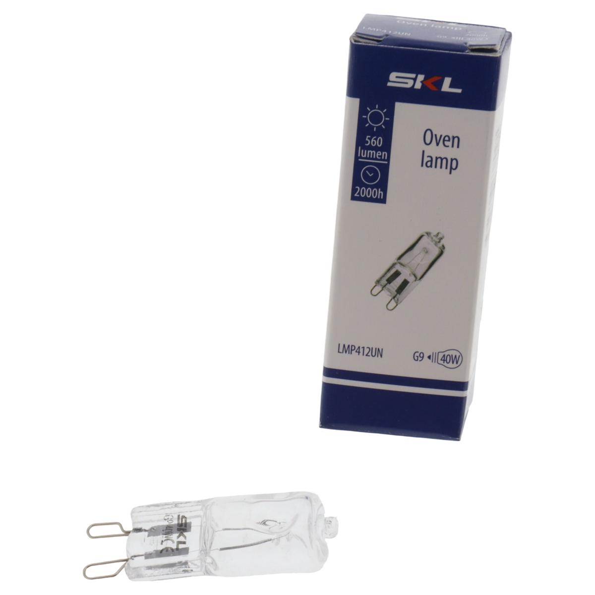 Universal 230V 40W G9 Lamp for Oven Compatible with Smeg Bosch Electrolux etc.